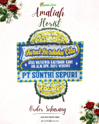 Papan Bunga Duka di Kerjo