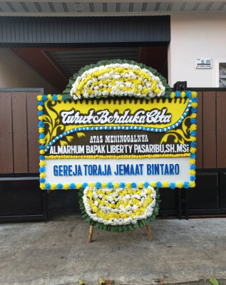 Papan Bunga Duka di Kerjo